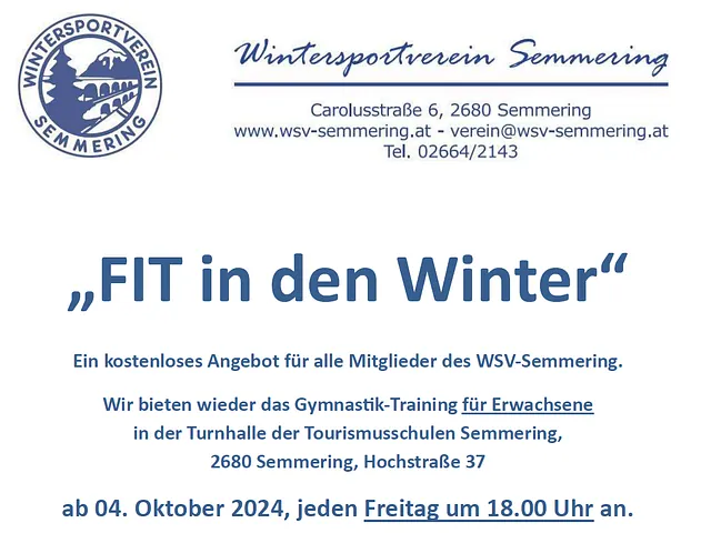 Fit in den Winter 2024